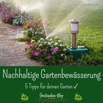 Nachhaltige Gartenbewässerung - 5 Tipps für deinen Garten