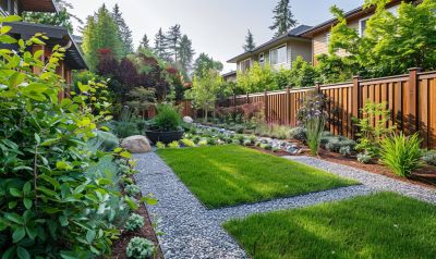 Gartenzaun durch eine Fachfirma im Gartenbau gemacht