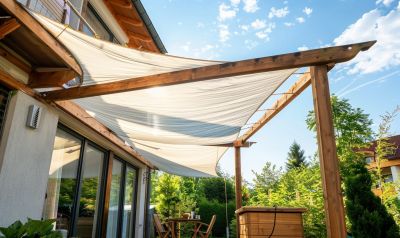 montage sonnensegel wasserdicht terrasse